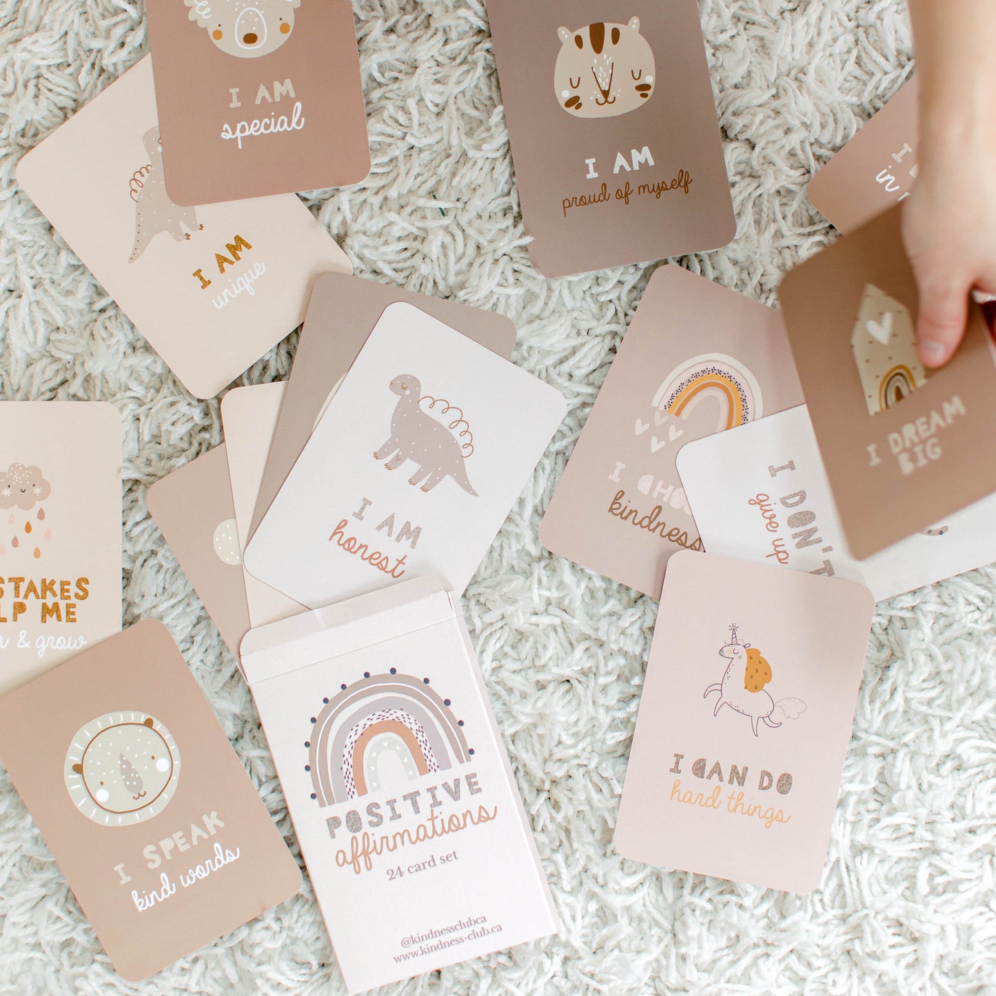 Tarjetas de afirmación positiva para niños